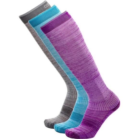 Copper Fit Energy Women's Easy-On/Easy-Off Knee High Compression Socks - Picture 1 of 6